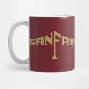 San Francisco Bridge 49ers Gold Mug